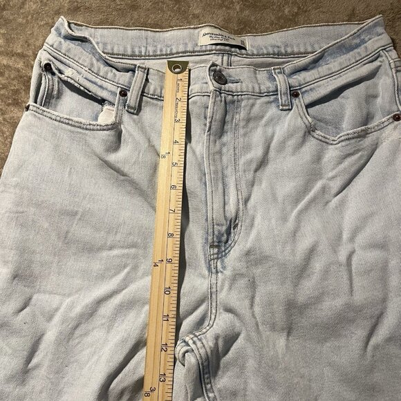 Abercrombie & Fitch Jeans Womens Sz 31/12  Slim Straight Ultra High Rise Light - Picture 6 of 8